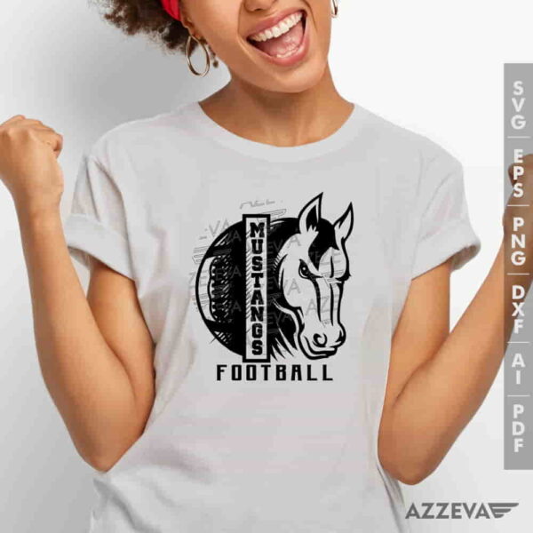 Mustangs Football SVG Tshirt Design azzeva.com 22100470
