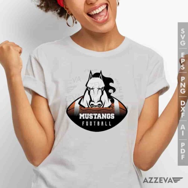 Mustangs Football SVG Tshirt Design azzeva.com 22105359