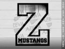 Mustangs In Z Letter SVG Design azzeva.com 22100188