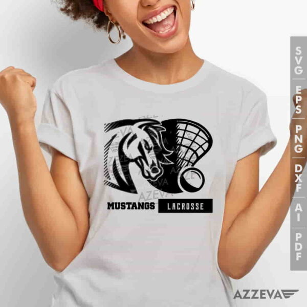 Mustangs Lacrosse SVG Tshirt Design azzeva.com 22100101