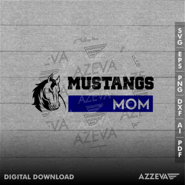 Mustangs Mother SVG Design azzeva.com 22100134