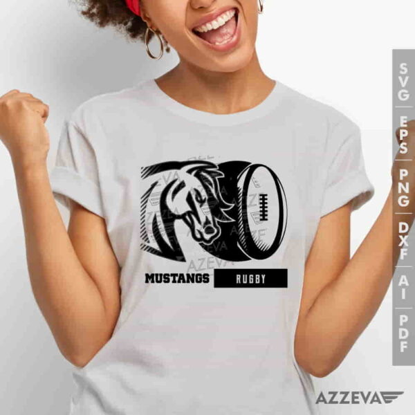 Mustangs Rugby SVG Tshirt Design azzeva.com 22100099