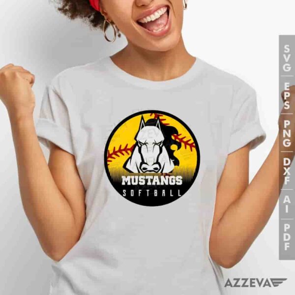Mustangs Softball SVG Tshirt Design azzeva.com 22105415