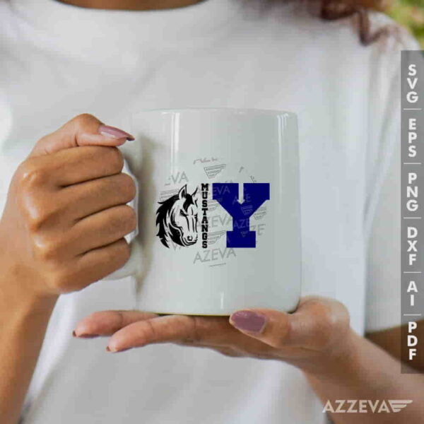 Mustangs With Y Letter SVG Mug Design azzeva.com 22100238