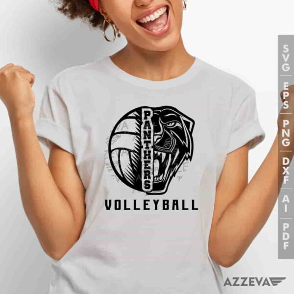 Panthers Volleyball SVG Tshirt Design azzeva.com 22100407