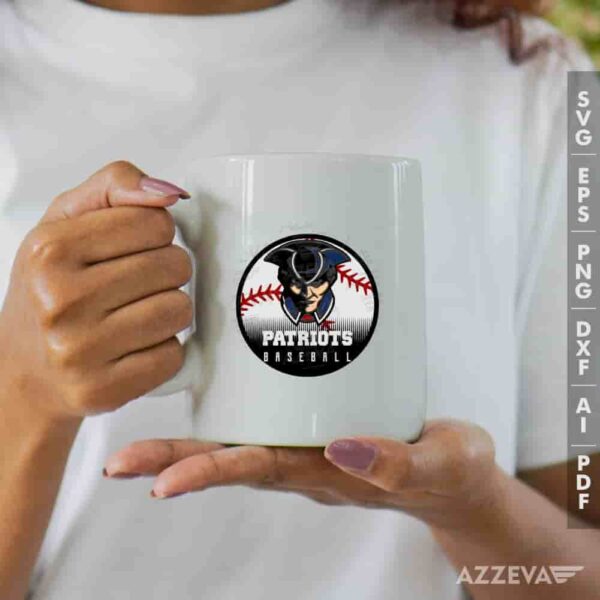 Patriots Baseball SVG Mug Design azzeva.com 22105189