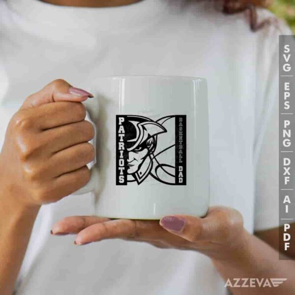 Patriots Basketball Dad SVG Mug Design azzeva.com 22105172
