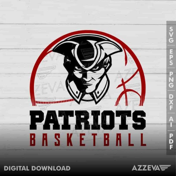Patriots Basketball SVG Design azzeva.com 22105178