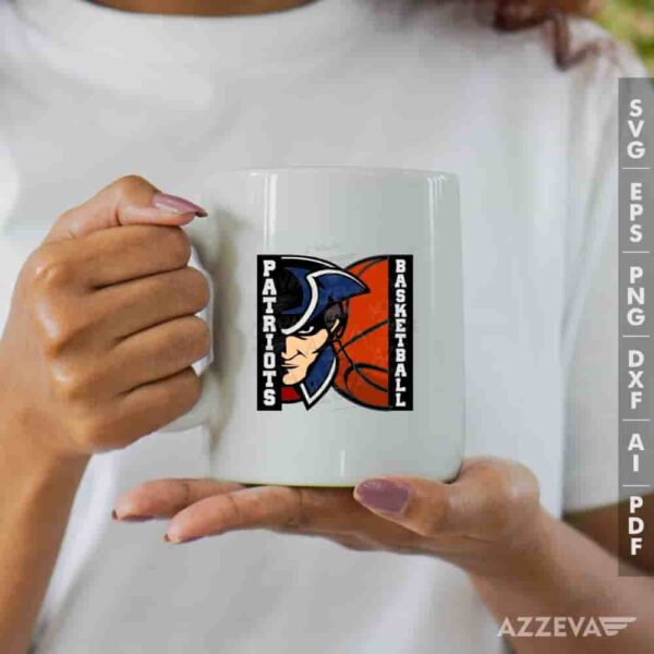 Patriots Basketball SVG Mug Design azzeva.com 22105165