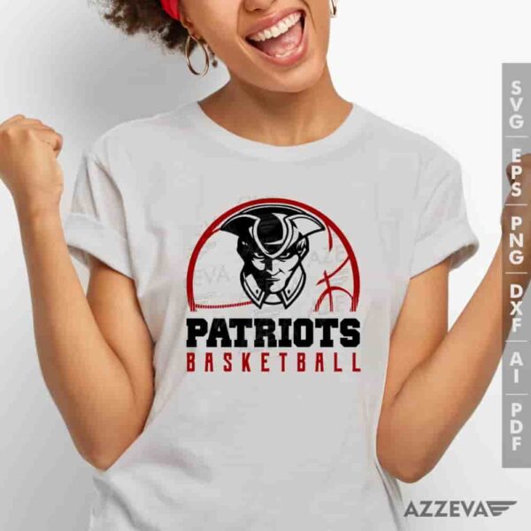 Patriots Basketball SVG Tshirt Design azzeva.com 22105178