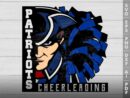 Patriots Cheerleading Black And Blu SVG Design azzeva.com 22105230