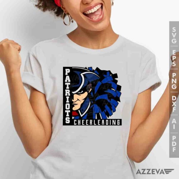 Patriots Cheerleading Black And Blu SVG Tshirt Design azzeva.com 22105230