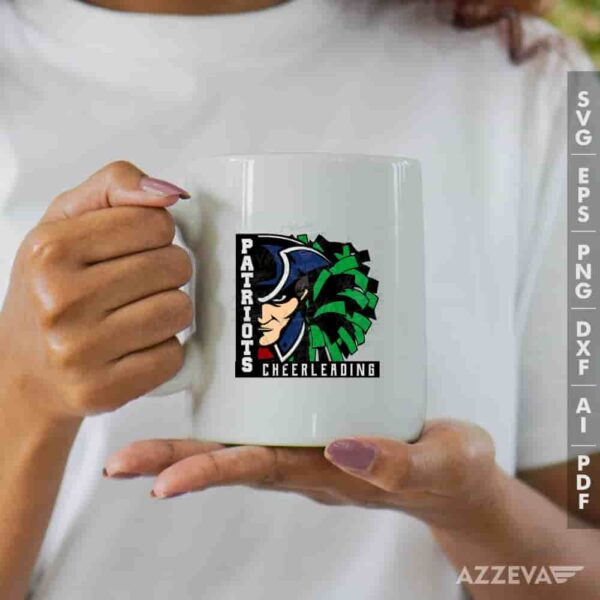 Patriots Cheerleading Black And Gre SVG Mug Design azzeva.com 22105231