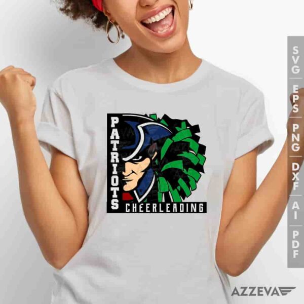 Patriots Cheerleading Black And Gre SVG Tshirt Design azzeva.com 22105231