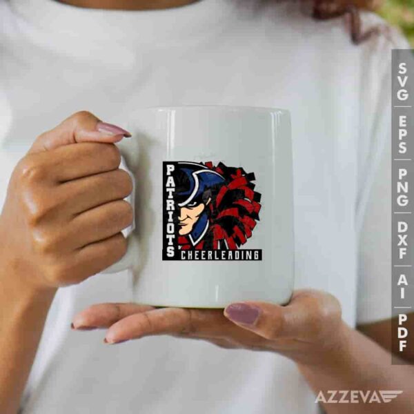Patriots Cheerleading Black And Red SVG Mug Design azzeva.com 22105229