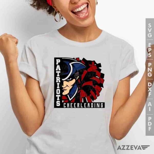 Patriots Cheerleading Black And Red SVG Tshirt Design azzeva.com 22105229
