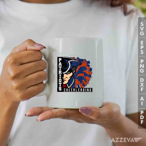 Patriots Cheerleading Blue And Oran SVG Mug Design azzeva.com 22105240