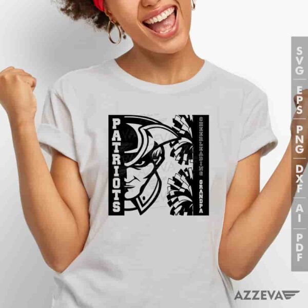 Patriots Cheerleading Grandpa SVG Tshirt Design azzeva.com 22105225