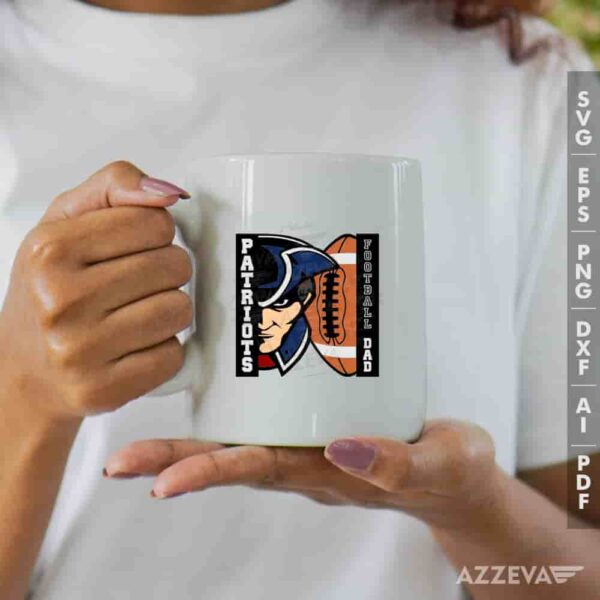 Patriots Football Dad SVG Mug Design azzeva.com 22105139