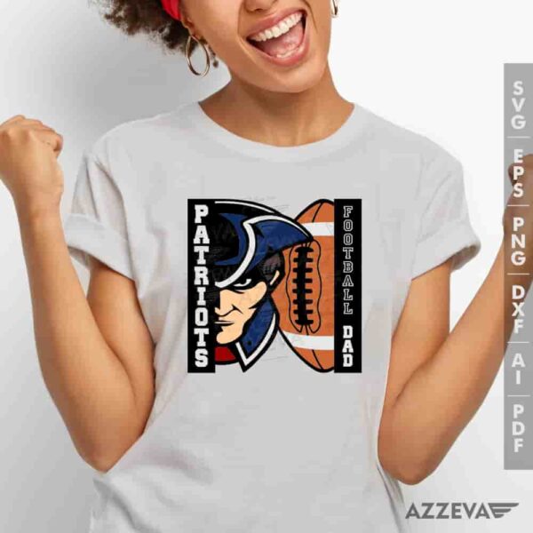 Patriots Football Dad SVG Tshirt Design azzeva.com 22105139