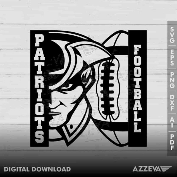 Patriots Football SVG Design azzeva.com 22105142