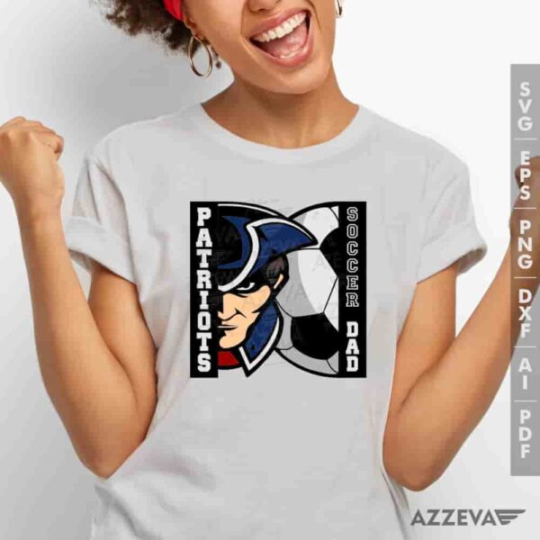 Patriots Soccer Dad SVG Tshirt Design azzeva.com 22105209