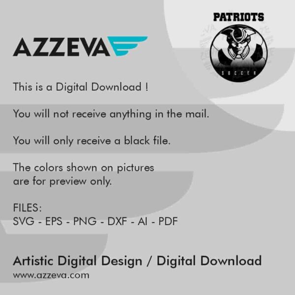 Patriots Soccer SVG Design Read me azzeva.com 22105218