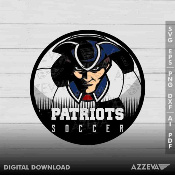 Patriots Soccer SVG Design azzeva.com 22105217