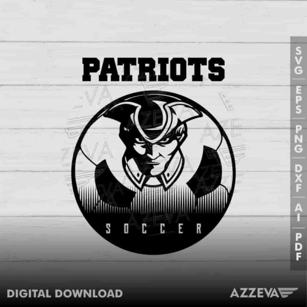 Patriots Soccer SVG Design azzeva.com 22105218
