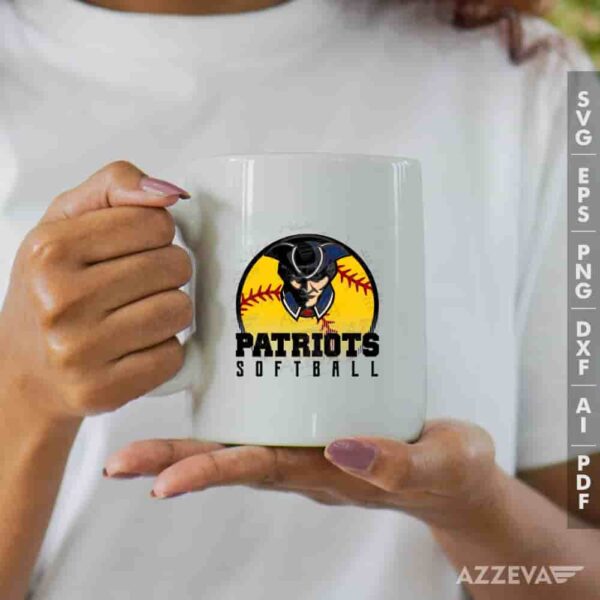 Patriots Softball SVG Mug Design azzeva.com 22105205
