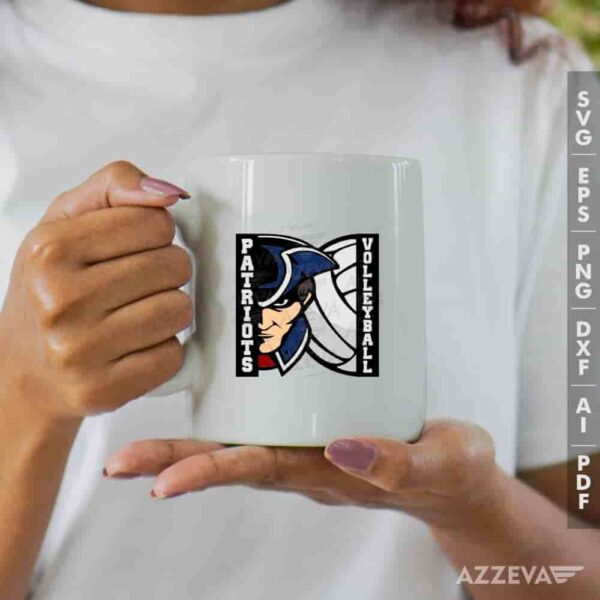 Patriots Volleyball SVG Mug Design azzeva.com 22105151