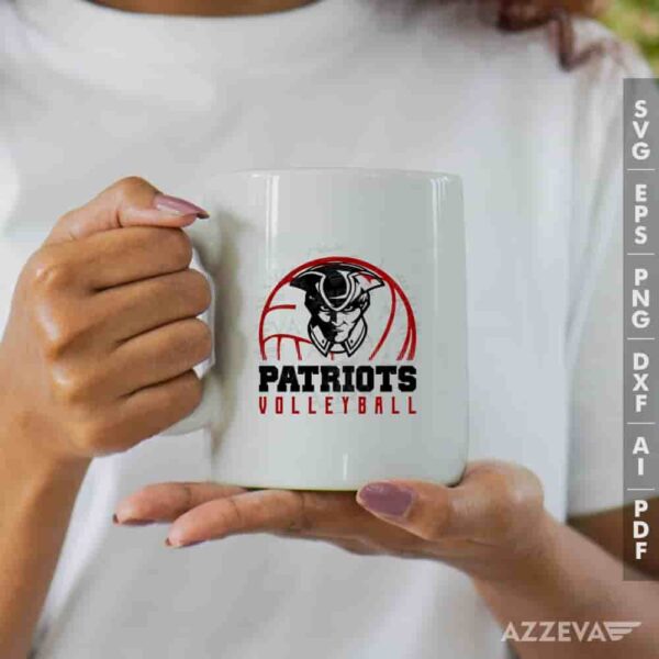 Patriots Volleyball SVG Mug Design azzeva.com 22105164