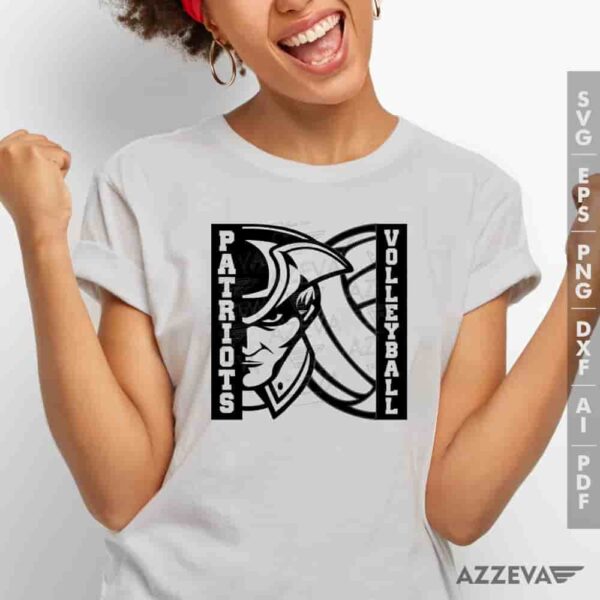 Patriots Volleyball SVG Tshirt Design azzeva.com 22105156