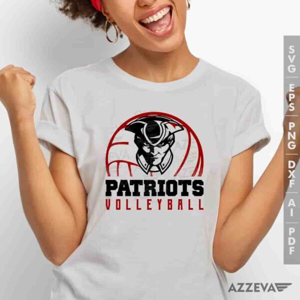 Patriots Volleyball SVG Tshirt Design azzeva.com 22105164