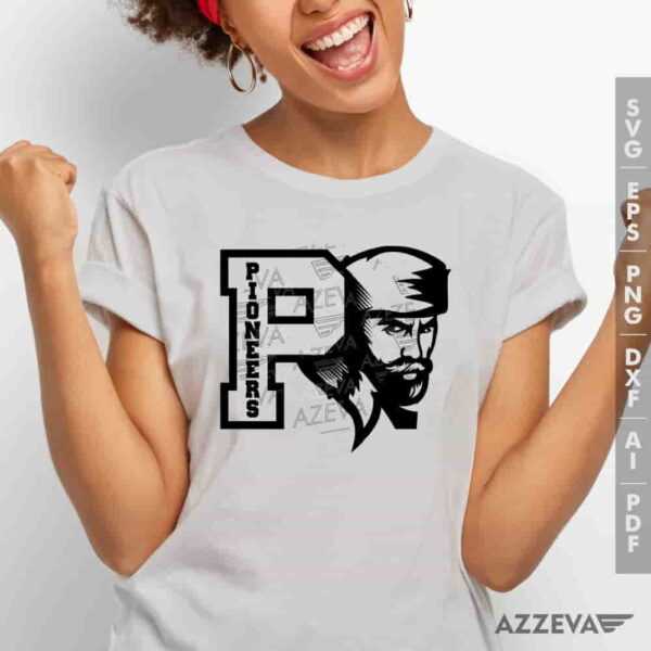 Pioneers With P Letter SVG Tshirt Design azzeva.com 22100793