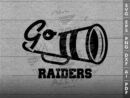 Raiders Go Megaphone SVG Design azzeva.com 22100758