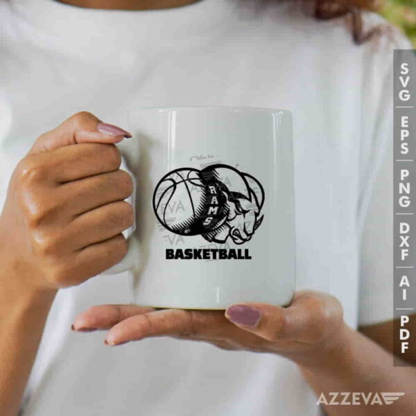 Rams Basketball SVG Mug Design azzeva.com 22100820