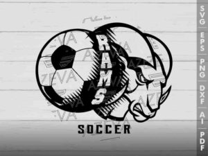 Rams Soccer SVG Design azzeva.com 22100034