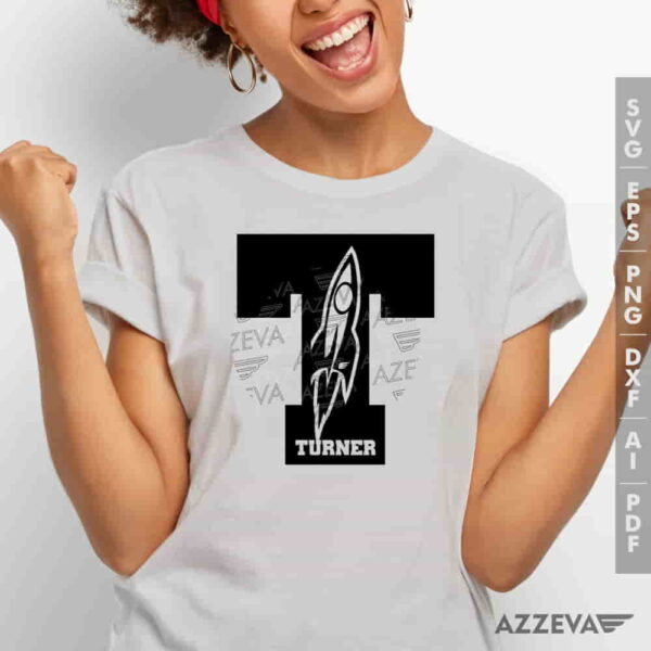 Rockets In T Letter SVG Tshirt Design azzeva.com 22100656
