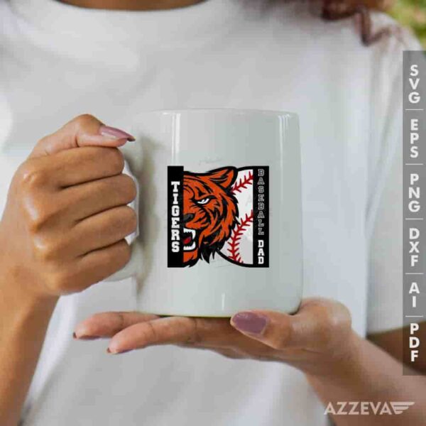 Tigers Baseball Dad SVG Mug Design azzeva.com 22105287