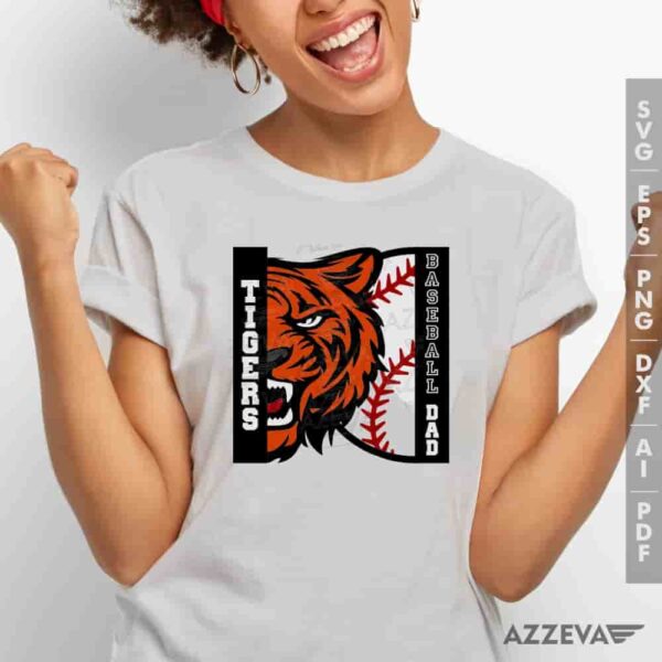 Tigers Baseball Dad SVG Tshirt Design azzeva.com 22105287