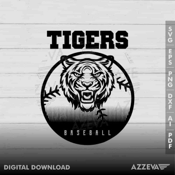 Tigers Baseball SVG Design azzeva.com 22105296