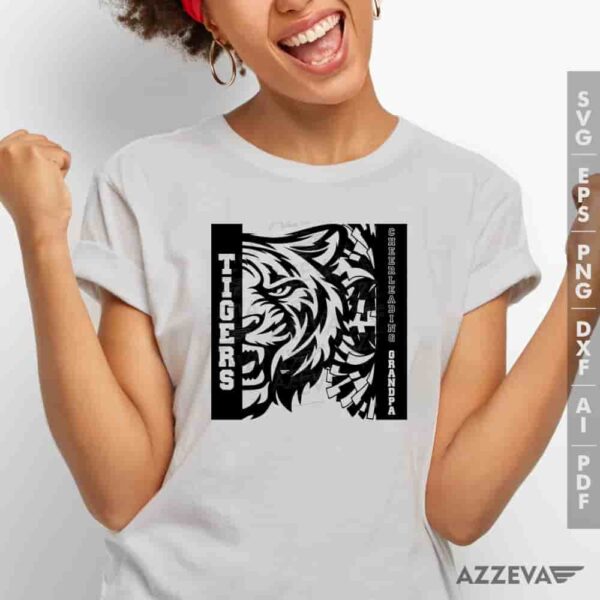 Tigers Cheerleading Grandpa SVG Tshirt Design azzeva.com 22105331