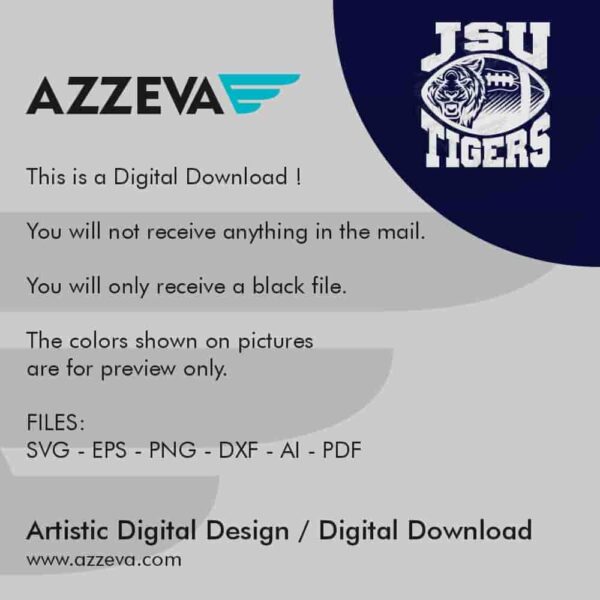 Tigers Football Jsu SVG Design Read me azzeva.com 22105540