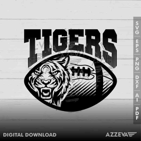 Tigers Football SVG Design azzeva.com 22102639