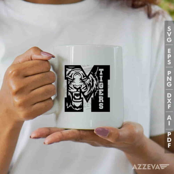 Tigers In M Letter SVG Mug Design azzeva.com 22100291