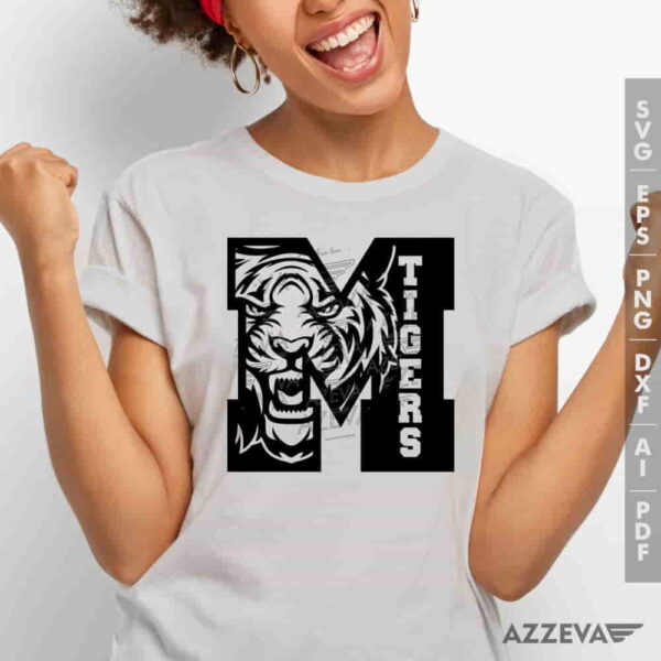 Tigers In M Letter SVG Tshirt Design azzeva.com 22100291