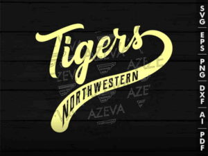 Tigers Lettering SVG Design azzeva.com 22100433