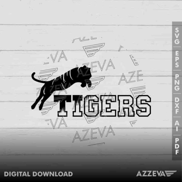 Tigers Logo SVG Design azzeva.com 22100275