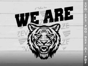 Tigers Mascot SVG Design azzeva.com 22100044
